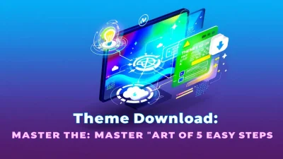 Theme Download illustration showing the step-by-step process described in the guide