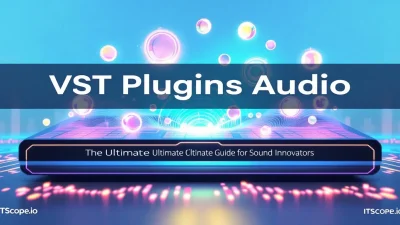 VST Plugins Audio illustration showing digital audio workstation and plugins