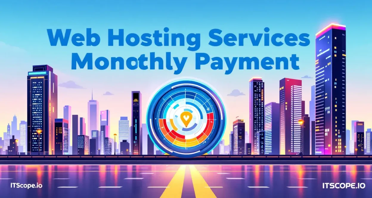 Web Hosting Services Monthly Payment comparison chart with highlighted features