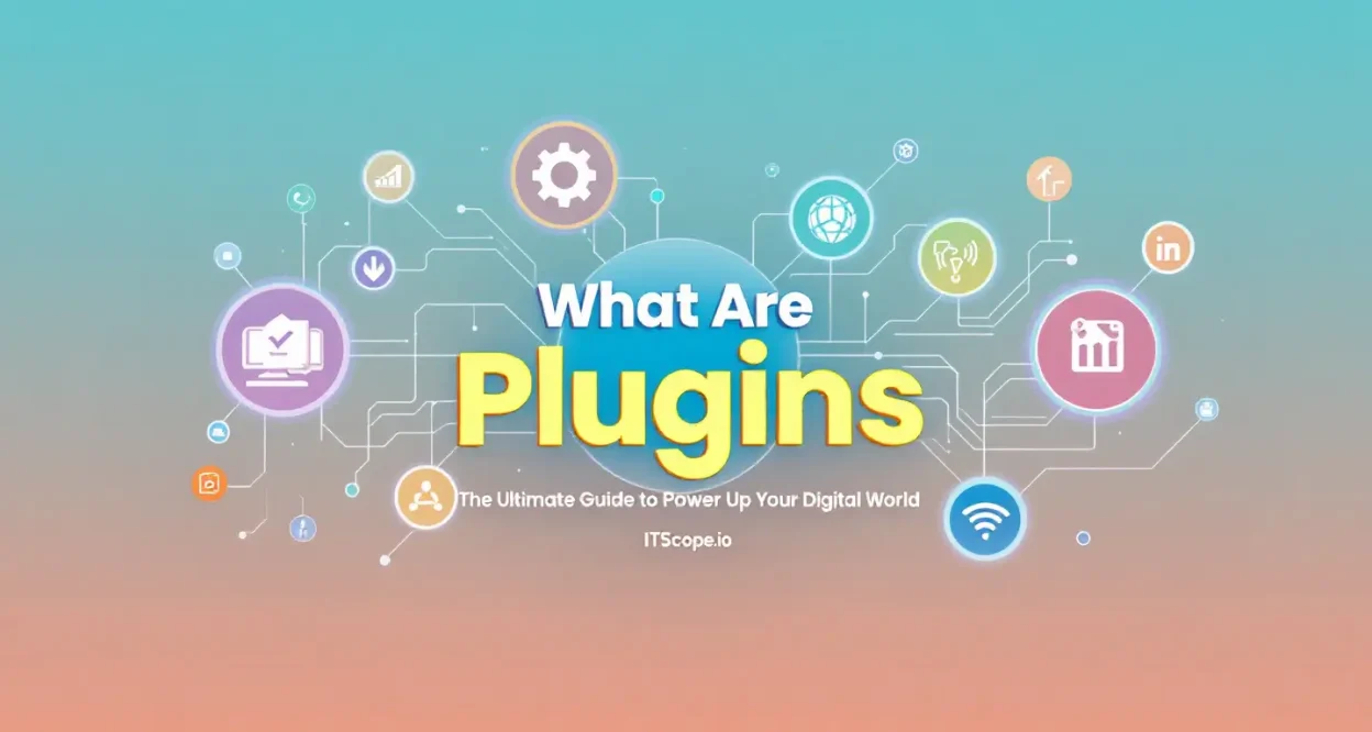 What Are Plugins illustration displaying interconnected plugin icons