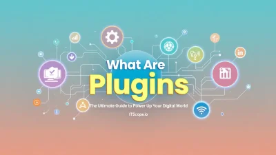 What Are Plugins illustration displaying interconnected plugin icons