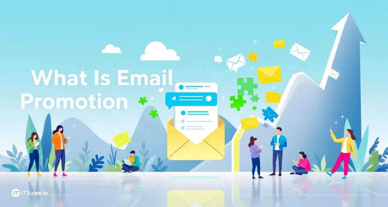 What Is Email Promotion illustration displaying key strategies and engagement techniques discussed in the guide