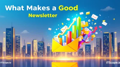 Illustration depicting elements of what makes a good newsletter, showcasing effective strategies for IT professionals.