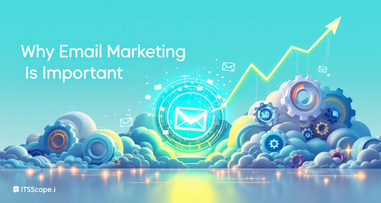 Why Email Marketing Is Important illustration showcasing key digital success concepts