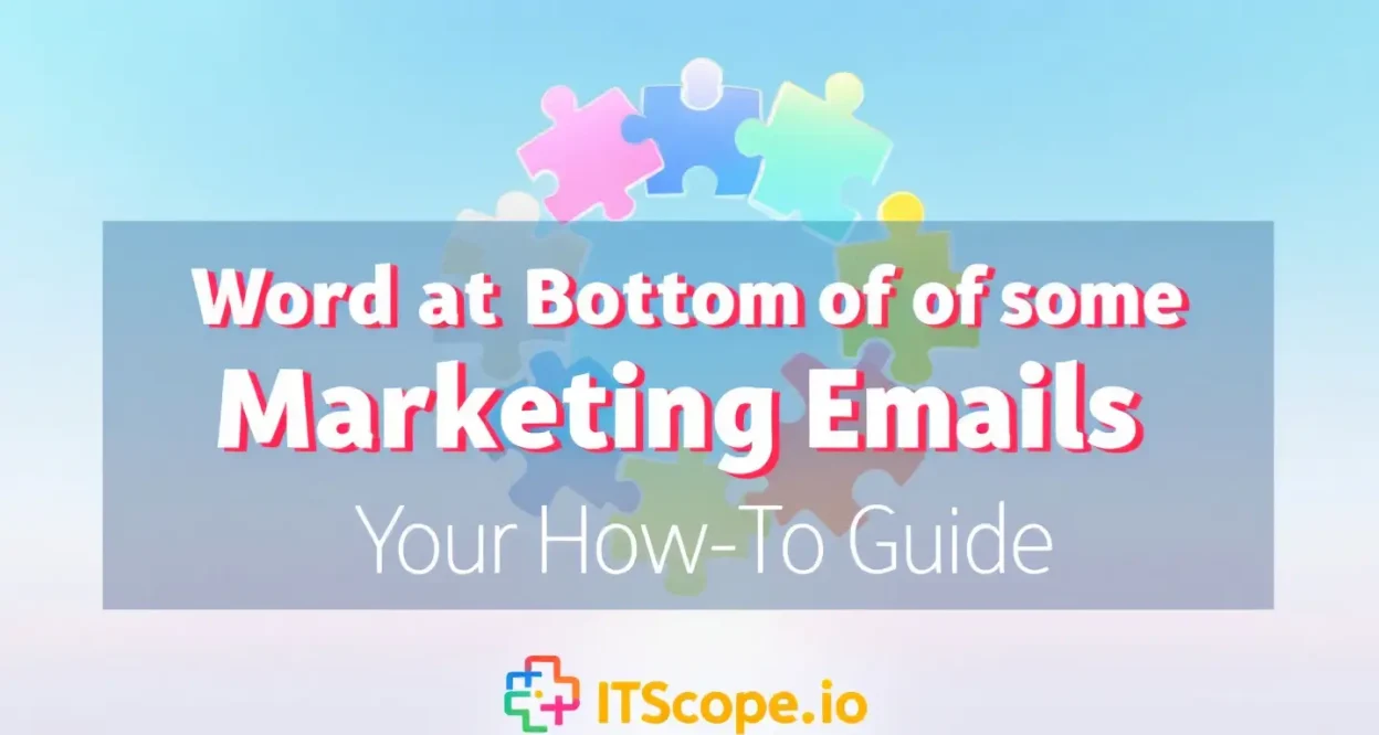 Word at Bottom of Some Marketing Emails infographic showing key concepts discussed in the guide