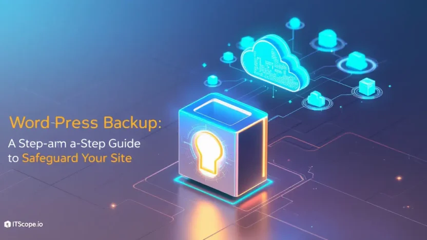 WordPress Backup illustration showing secure backup concepts discussed in the guide