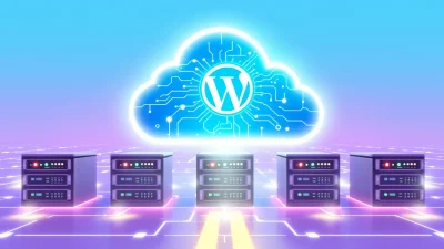 WordPress cloud hosting setup illustration showcasing key steps in the guide