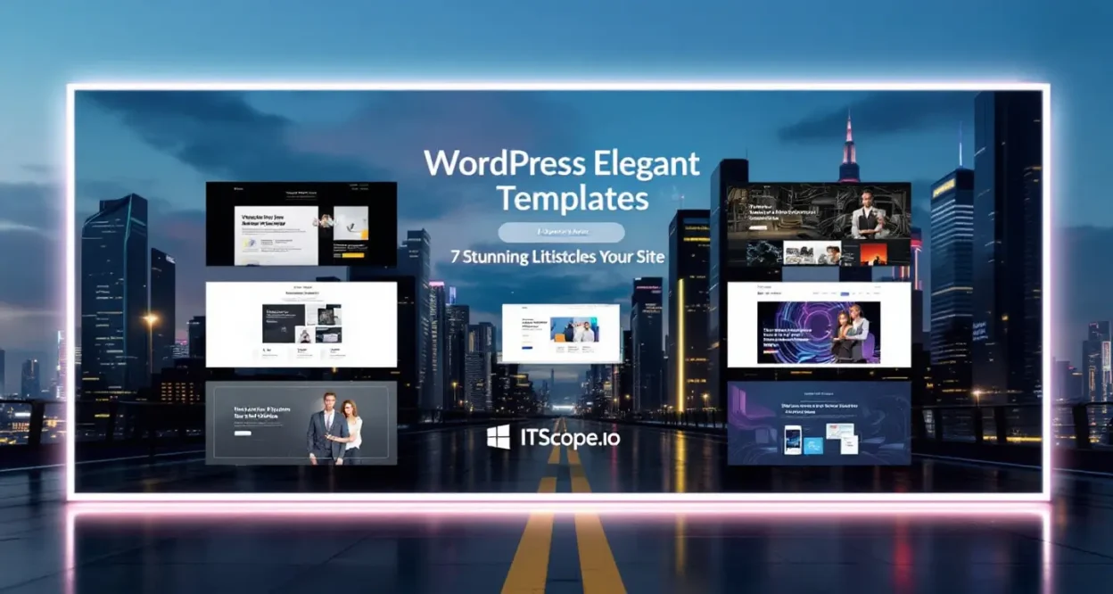 WordPress Elegant Templates showcasing diverse and stylish website designs