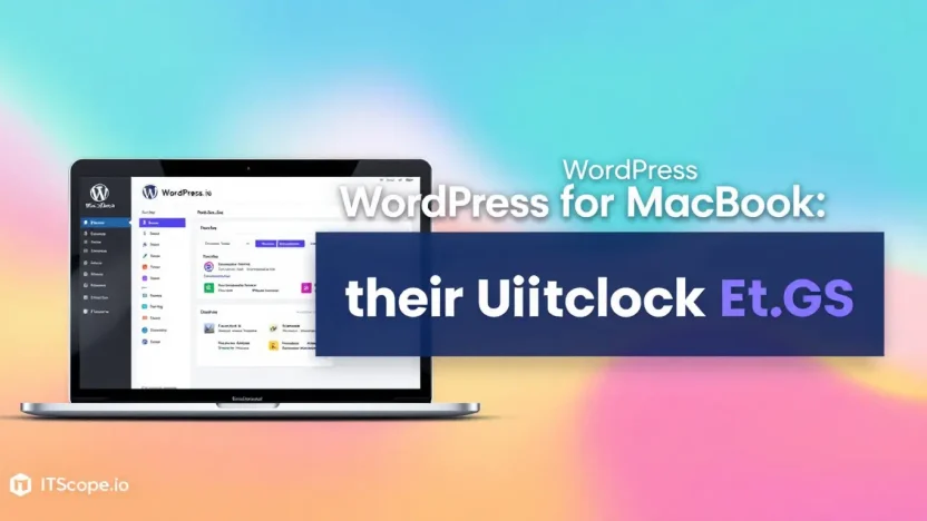 WordPress for MacBook setup guide illustration