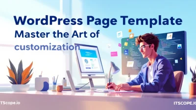 Creative WordPress Page Template illustration showcasing customization concepts