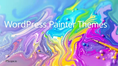 WordPress Painter Themes illustration showing vibrant website designs