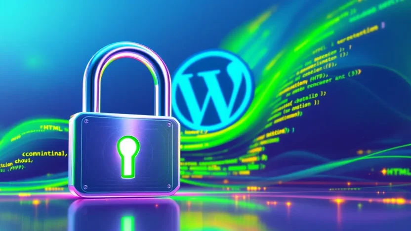 WordPress site backup plugin illustration depicting data security concepts