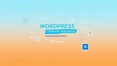 WordPress Template Generator interface showcasing key design elements for crafting stunning websites