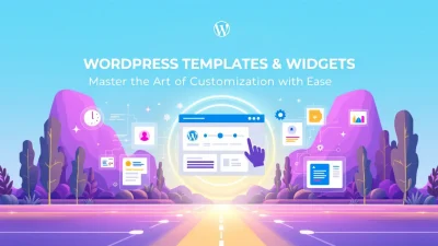 WordPress Templates Widgets illustration showcasing customization techniques