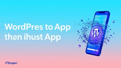 WordPress to App illustration showing a seamless conversion process