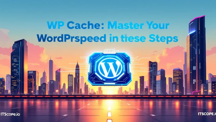 WP Cache illustration showing speed optimization strategies