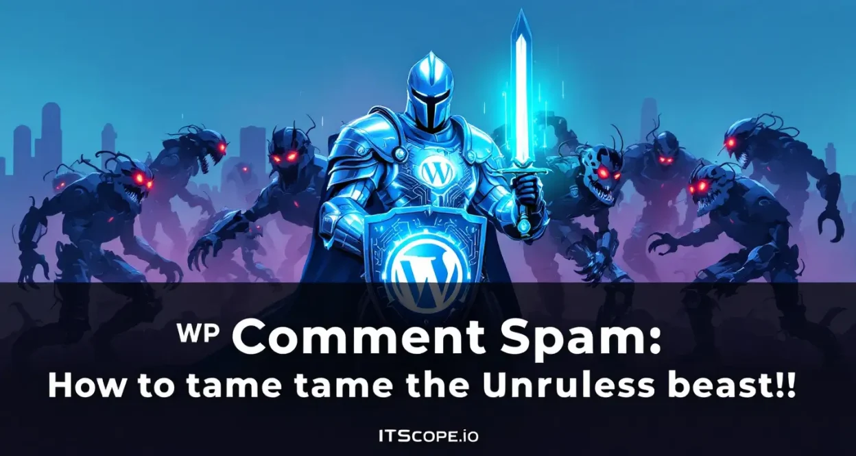 WP Comment Spam illustration of WordPress defending against spam threats