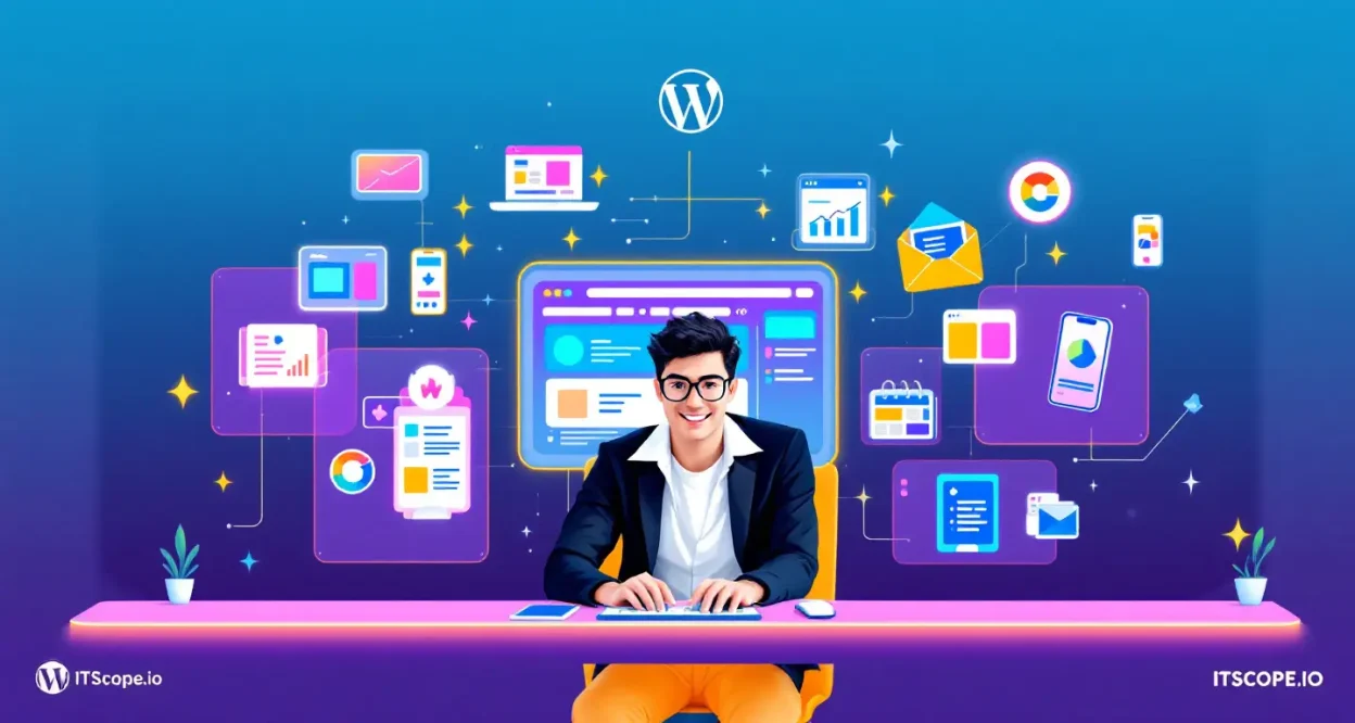 WP illustration showing how to master website management