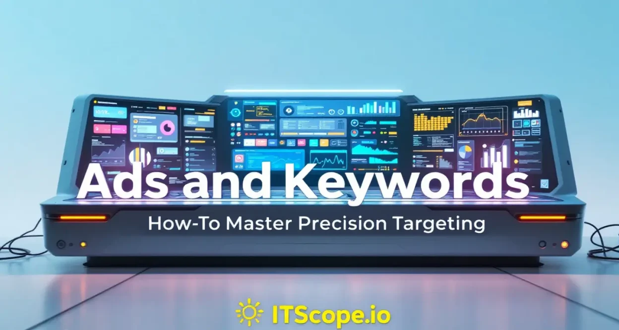 Ads and Keywords infographic for precision targeting in digital marketing