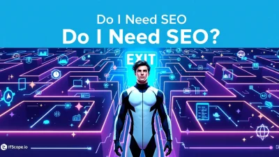 Do I Need SEO illustration showcasing digital maze concepts discussed in the blog