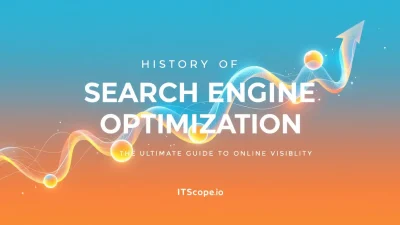 History of Search Engine Optimization timeline showcasing key concepts discussed in the blog