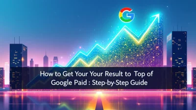 How to Get Your Result to Top of Google Paid illustration showcasing strategic SEO and PPC methods