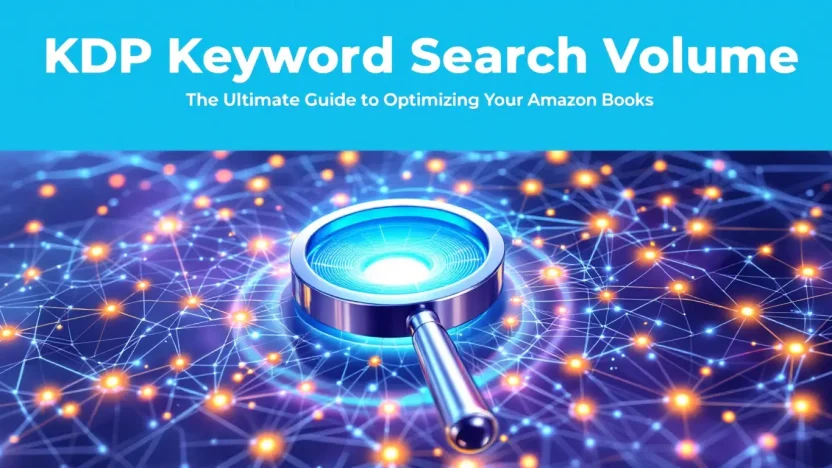 KDP Keyword Search Volume illustration showcasing book optimization strategies