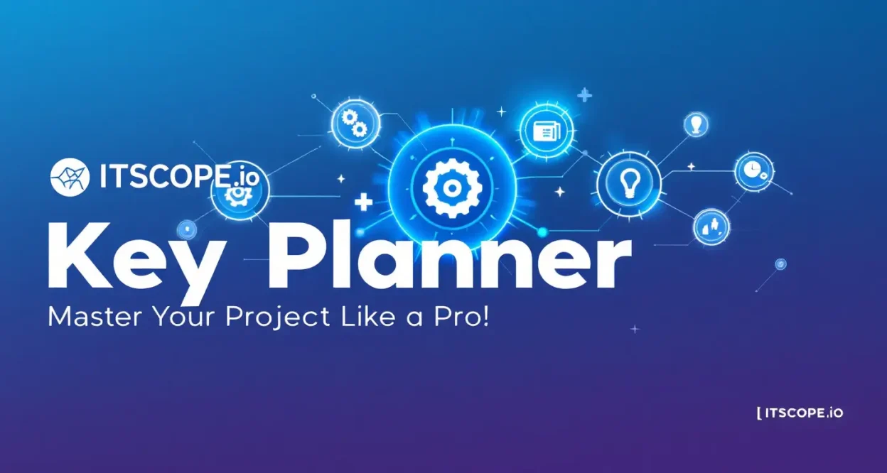 Key Planner illustration showing project planning tools and strategies