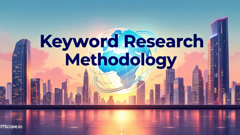 Keyword Research Methodology guide illustration showing SEO techniques