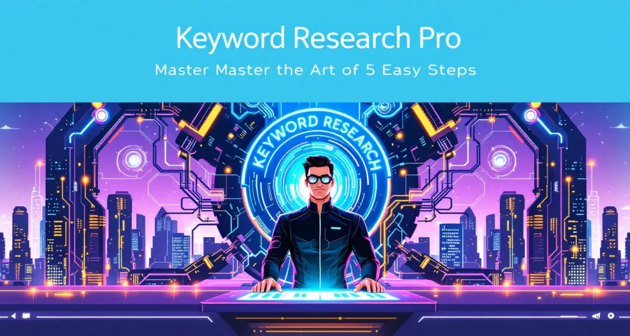 Keyword Research Pro illustration showing essential steps for SEO strategy