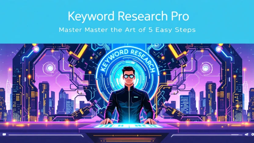 Keyword Research Pro illustration showing essential steps for SEO strategy