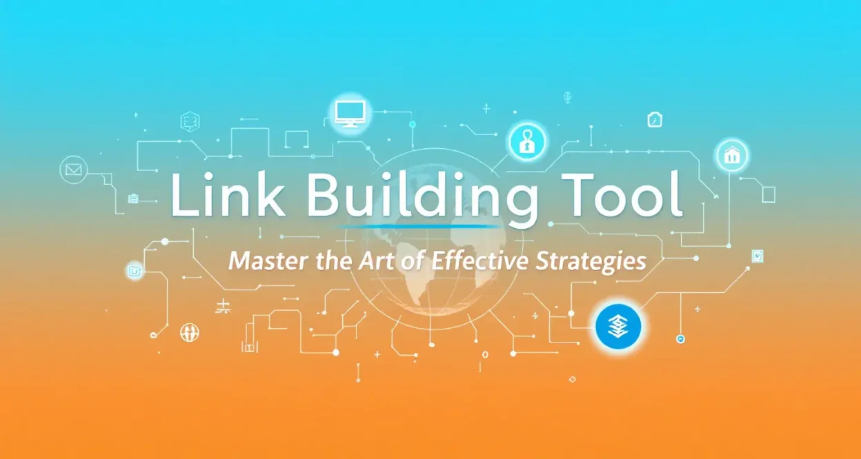 Link Building Tool strategies illustration with key concepts