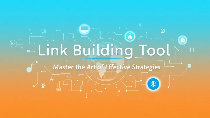 Link Building Tool strategies illustration with key concepts