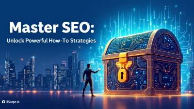 Master SEO illustration highlighting key strategies discussed in the guide