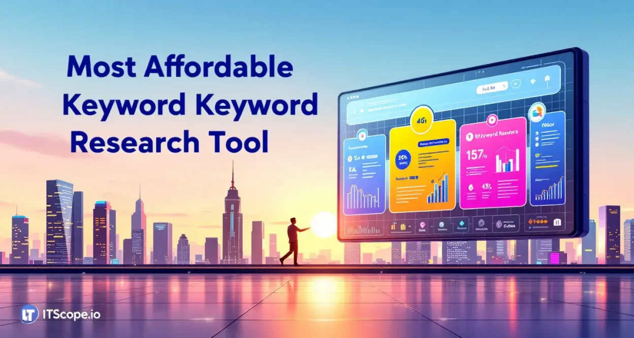 Most affordable keyword research tool comparison showing various options and features