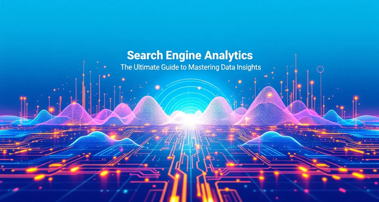 Search engine analytics dashboard illustration highlighting data insights discussed in the guide