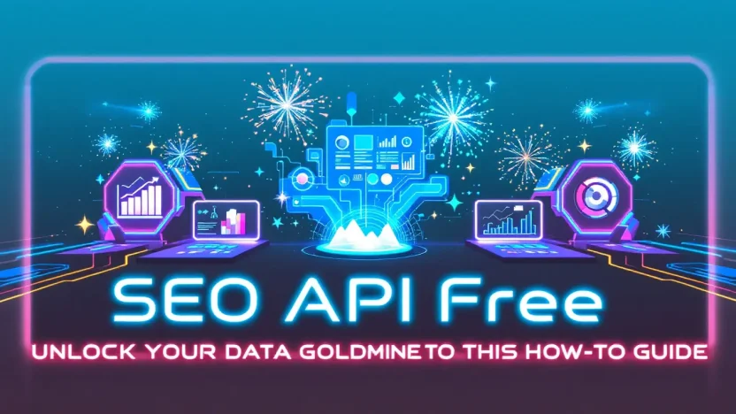 SEO API Free illustration showing data insights from APIs as discussed in the blog