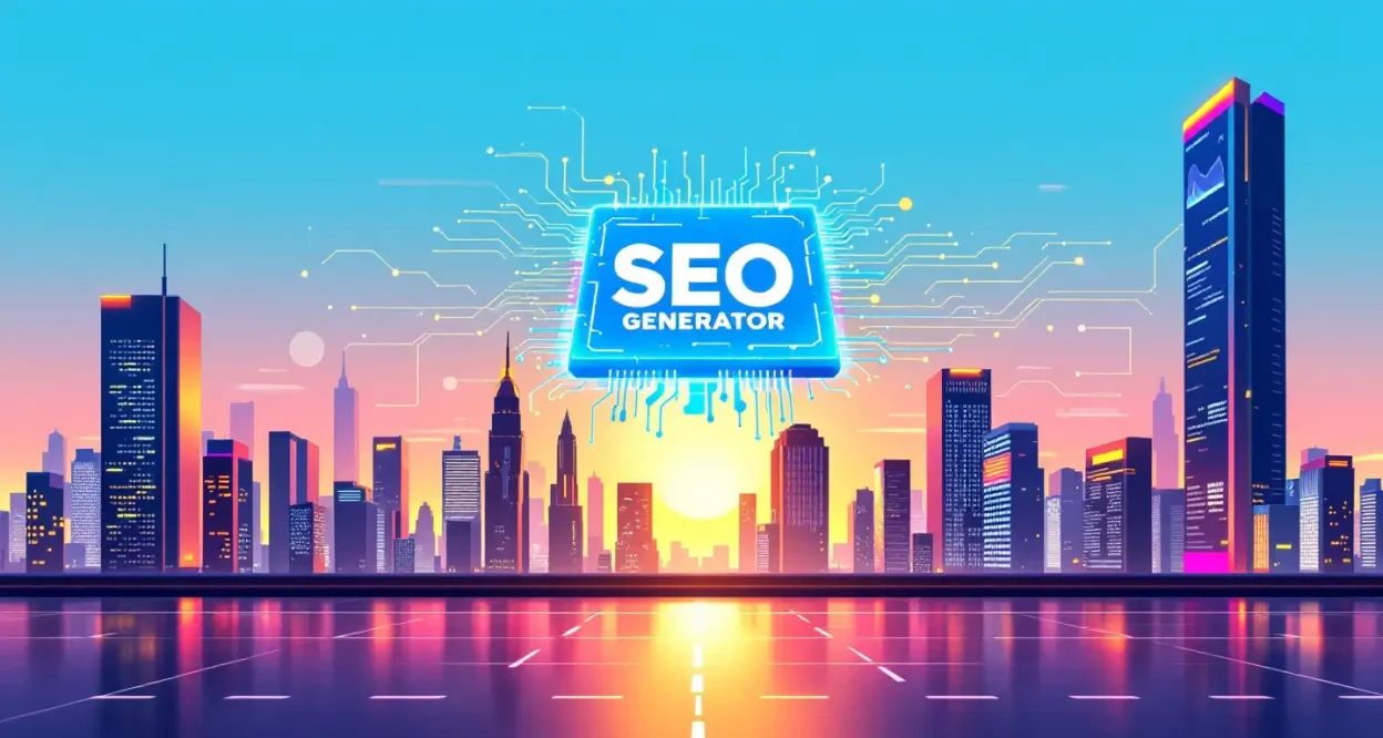 SEO Generator illustration showcasing optimization techniques covered in the guide