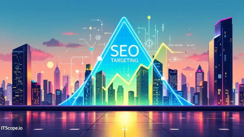 SEO Targeting illustration showing strategic concepts for precision in digital marketing.