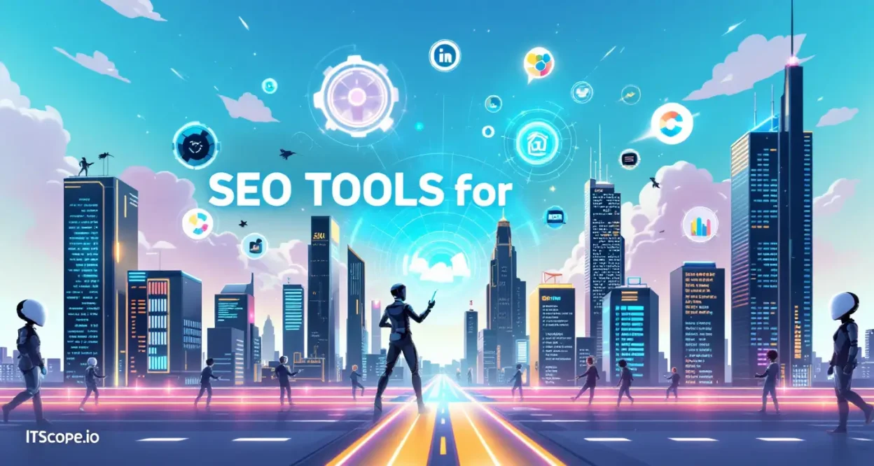 SEO tools for digital agencies illustration showing top tools for enhancing digital strategy