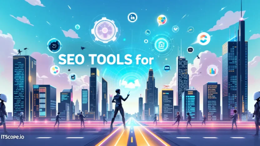 SEO tools for digital agencies illustration showing top tools for enhancing digital strategy