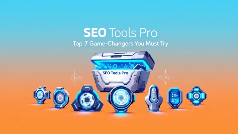 SEO Tools Pro illustration showcasing key transformative tools for SEO success