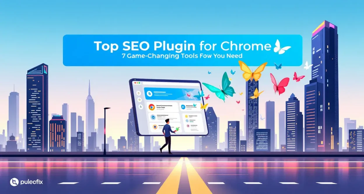 Illustration of top SEO plugin for Chrome tools enhancing digital marketing strategies