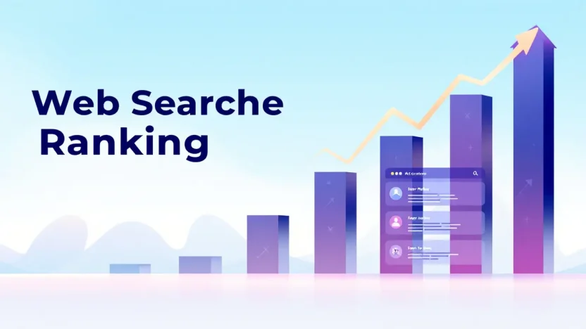 Web Search Engine Ranking guide illustration with key strategic concepts