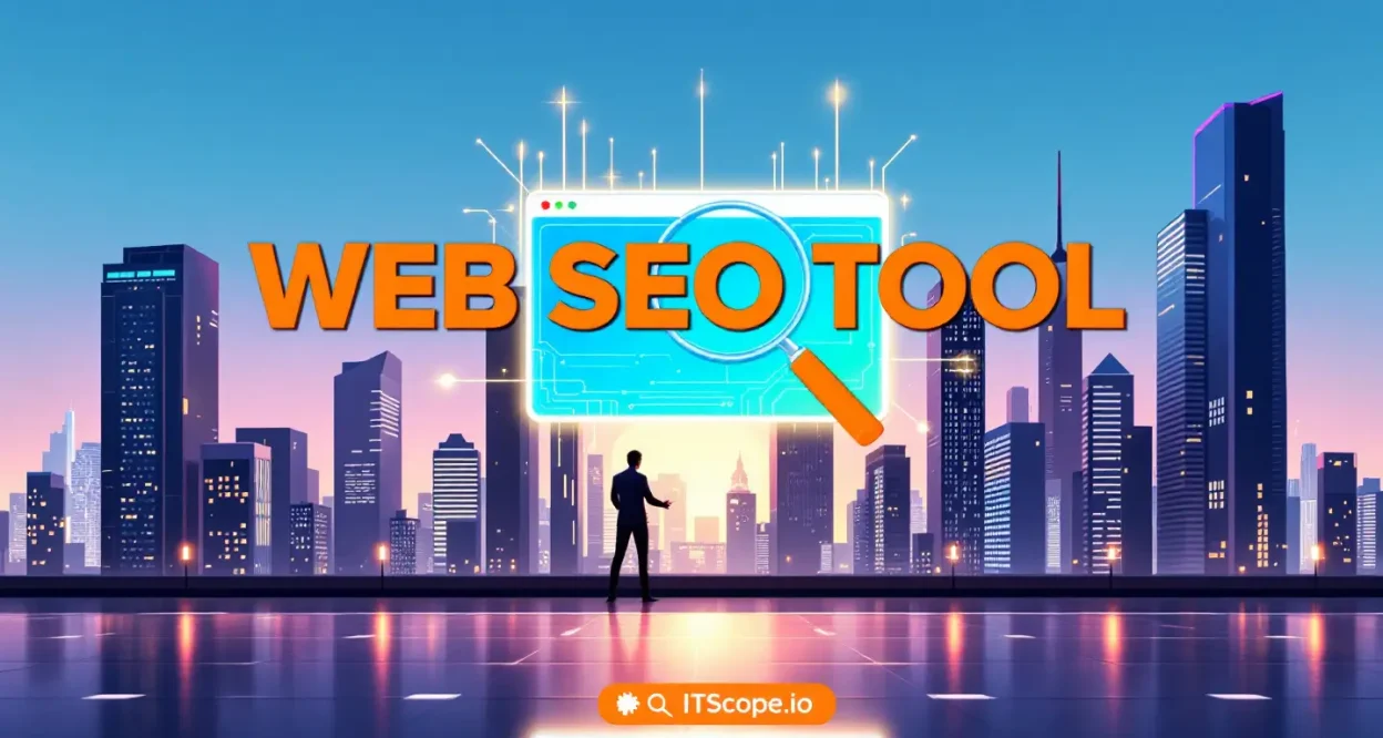 Web SEO Tool illustration detailing strategies and techniques covered in the guide