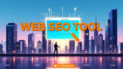 Web SEO Tool illustration detailing strategies and techniques covered in the guide