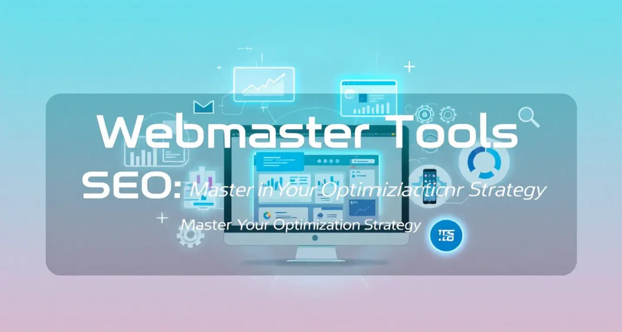 Webmaster Tools in SEO interface illustration showcasing key optimization techniques