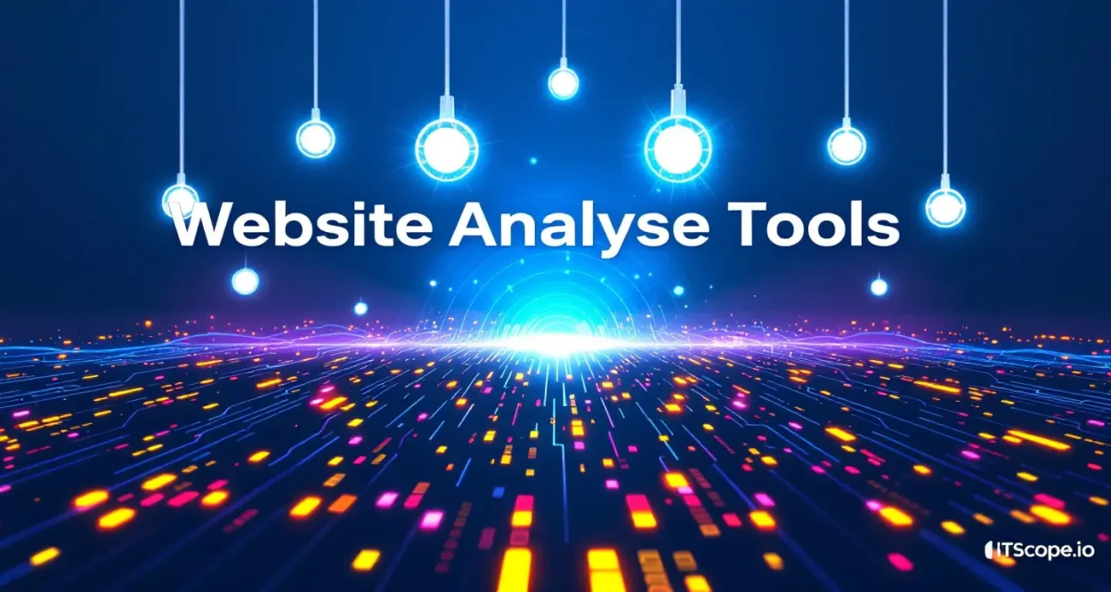 Website Analyse Tools illustration highlighting essential tools for web insights